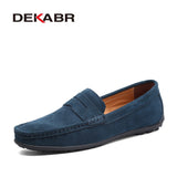 DEKABR Brand Spring Summer Hot Sell Moccasins Men Loafers High Quality Genuine Leather Shoes Men Flats Lightweight Driving Shoes