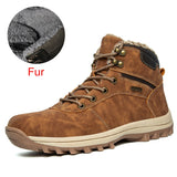 DEKABR Non-slip Winter Plush Warm Men Boots Waterproof Leather Men Snow Boots Working Men Ankle Boots High Top Men Shoes 39~48