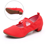 HROYL Girls Dance Shoes for Woman Ladies Practise Latin Dance Shoes Ballroom Modern Tango Jazz Dancing Shoes Dropshipping