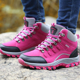 Fashion Spring Outdoor Hiking Shoes Ladies High Top Non-slip Cushioning Casual Sneaker Women High Quality Climbing Trekking Shoe