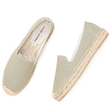 Espadrilles for Women Casual Hemp Flat Platform Concise Slip On Flats Comfortable loafers