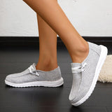 Summer Fashion Women Vulcanize Shoes Ladies Casual Flats Convenient Slip On Loafers Comfortable Outdoor Sports Sneakers