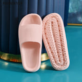 Women Slippers Beach Slides Cartoon Bear Flip Flops Men&#39;s Thick Sole Indoor Bathroom Anti-Slip Shoes 2023 Summer Couple Sandals