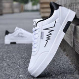 New casual shoes in spring 2023 Men's board shoes Fashion breathable small white shoes Men's sneakers Low top leather board