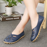 New Moccasins Women Flats 2022 Autumn Woman Loafers Genuine Leather Female Shoes Slip On Ballet Bowtie Women's Shoe Size 35-43