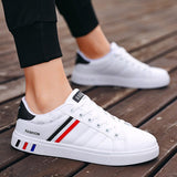 Men Sneakers Casual Shoes Lightweight Breathable Men Flat Shoes White Business Travel Work Clothes Shoes Trendy Shoes for Men