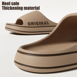 Men Thick Sole Summer Beach Slides Women Bathroom Anti-Slip Slipper Soft Sandals Fashion Flip-Flops Ultra-Light Letter Shoes