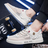 Men Vulcanized Shoes Summer Male Shoes Mesh Casual Sports Shoes Men's Board Shoes Fashion Thick Bottom Trend Students 2023 New