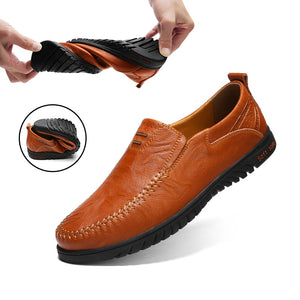 Genuine Leather Formal Lofers For Men Luxury Brand 2023 Slip On Casual Moccasins Italian Male Driving Shoes Chaussure Homme 47