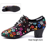 Women Shoes For Dance Shoes Girls Ladies Samba Ballroom Modern Tango Dancing Shoes 5CM Heels Square Dance Salsa Training Shoes