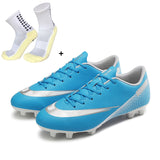 ZHENZU Size 32-47 Men Football Boots Kids Soccer Shoes Boy Girl AG/TF Ultralight Soccer Cleats Sneakers