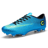 Hot Sale Size 35-47 Men's Soccer Shoes Cleats Teenager Breathable Sneakers Kids Grass Training FG / TF Antiskid Football Boots