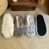 House Slipper Women Winter Non Skid Grip Indoor Fur Contton Warm Plush Fluffy Lazy Female Mouse Ears Home Fuzzy Flat Shoes 2023