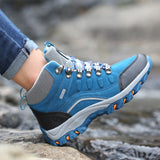 Fashion Spring Outdoor Hiking Shoes Ladies High Top Non-slip Cushioning Casual Sneaker Women High Quality Climbing Trekking Shoe