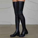 Autumn 2022 Women&#39;s Over-the-knee Boots Side Zipper Skinny Red Sexy Nightclub Boots