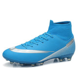 New Men Football Boots Outdoor Lawn Turf Soccer Shoes Sneakers Ankle Free Shipping Training Non-slip Outdoor Sport Sneakers Soft