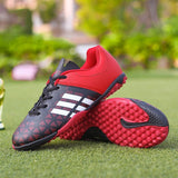 Soccer Shoes Society Kids Non-slip Football Boots Training TF/AG Futsal Shoes Boys Chuteira Campo Sports Turf Soccer Sneakers