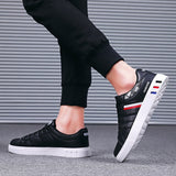 Men Sneakers Casual Shoes Lightweight Breathable Men Flat Shoes White Business Travel Work Clothes Shoes Trendy Shoes for Men