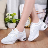 2020 Sneakers Dance Shoes For Women Flying Woven Mesh Comfortable Modern Jazz Dancing Shoes Girls Ladies Outdoor Sports Shoes