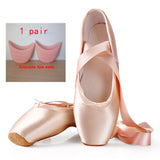 Ballet Dance Shoes Child and Adult Ballet Pointe Shoes Professional with Ribbons Shoes Woman Zapatos Mujer Sneakers Women Girls