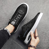 Hot Sale Lace-up Casual Shoes for Men Fashion Hard-wearing Male Sneakers White All-match Zapatos De Hombre Outdoor Anti-skid