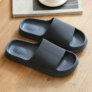 Thick Platform Bathroom Home Slippers Women 2023 Summer Fashion Soft Sole Eva Indoor Slides Woman Sandals Non-Slip Flip Flops