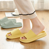 Thick Platform Bathroom Home Slippers Women 2023 Summer Fashion Soft Sole Eva Indoor Slides Woman Sandals Non-Slip Flip Flops