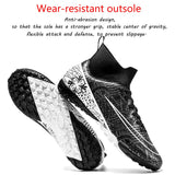 Professional High Top Anti-Skid Wear-Resistant Training Shoe FG/TF Men's Soccer Shoes Children's Football Boots Outdoor Sneakers