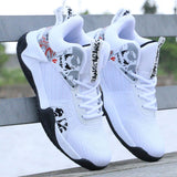 Men Shoes White Breathable Flying White Sneakers Men Autumn Lace-up Fashion Outdoor Trend Slip On Casual Shoes Tenis Masculino