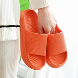 Thick Platform Bathroom Home Slippers Women 2023 Summer Fashion Soft Sole Eva Indoor Slides Woman Sandals Non-Slip Flip Flops