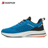 Baasploa 2021 New Men Knit Casual Walking Shoes  Breathable Trendy Sneakers Original Light Shock Absorption Male Tennis Shoe