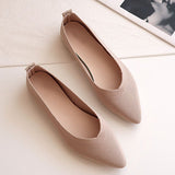 2023 Women Pointed Toe Shallow Flat Shoes Mesh Loafers Soft Bottom Ballet Flats Classic Moccasins Knit Dress Shoes Ballerina