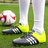 Children Soccer Shoes Society Kids Slip-on Football Boots Training Futsal Shoes Boys Sports Turf Free Shipping Soccer Sneakers