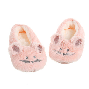 House Slipper Women Winter Non Skid Grip Indoor Fur Contton Warm Plush Fluffy Lazy Female Mouse Ears Home Fuzzy Flat Shoes 2023