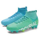 Original Soccer Shoes Men Sneakers Cleats Plus Size 31-48 Professional Football Boots Children Kid Futsal Football Shoes for Boy