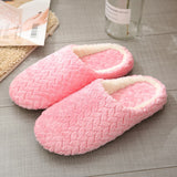 2023 Short Plush Slippers Mute Furry Slippers Non-slip Fur Flat Slippers Indoor Winter Warm Floor Slipper Soft Sole for Bedroom