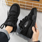 Design Flat Sneakers Men Running Sports Shoes Black Lace Up Man Women Vulcanize Shoes Chunky Sneakers chaussure homme