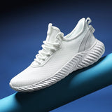 2023 Men's Running Shoes New Breathable Mesh Soft Sole Comfortable Sport Shoes Big Size 47 48 Lightweight Men Shoes