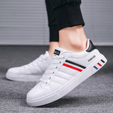 Men Sneakers Casual Shoes Lightweight Breathable Men Flat Shoes White Business Travel Work Clothes Shoes Trendy Shoes for Men