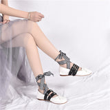 TINGHON Classic Silk Ballet Shoes Lace up Ballet Shoes Women Round Toe Bowtie Women Flats Elegant Valentine Shoes