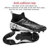 Professional High Top Anti-Skid Wear-Resistant Training Shoe FG/TF Men's Soccer Shoes Children's Football Boots Outdoor Sneakers