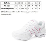 Dancing Shoes Sports Feature Modern Dance Jazz Shoes Soft Outsole Breath Dance Shoes Sneakers For Woman Practice Shoes