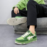 2023 Hot Fashion Green Skateboard Shoes Men Streetwear Hip Hop Sneakers for Men Designer Platform Men's Sneaker zapatos hombre