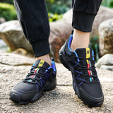 New Men Shoes Waterproof Hiking Shoes Outdoor Hiking Fishing Shoes Wear-Resistant Woodland Cross-Country Shoes Men Sports Shoes