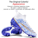 Professional High Top Anti-Skid Wear-Resistant Training Shoe FG/TF Men's Soccer Shoes Children's Football Boots Outdoor Sneakers