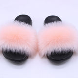 Faux Fur Slippers Women Home Fluffy Flat Slides Winter Comfort Furry House Sweet Shoes Female Slipper Indoor Flip Flops