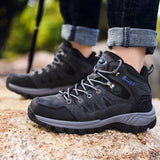High Quality Outdoor Non-slip Hiking Shoes Men High Top Trekking Climbing Sneakers Male Tactical Hiking Camping Walking Boots