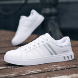 Men Sneakers Casual Shoes Lightweight Breathable Men Flat Shoes White Business Travel Work Clothes Shoes Trendy Shoes for Men