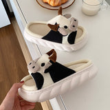 2022 Women&#39;s Slippers Summer Four Seasons Indoor Home Sandals and Slippers Cute Cartoon Milk Cow House Slippers Funny Shoes