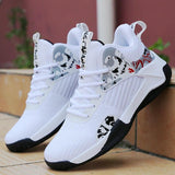 Men Shoes White Breathable Flying White Sneakers Men Autumn Lace-up Fashion Outdoor Trend Slip On Casual Shoes Tenis Masculino